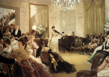 The Concert James Jacques Joseph Tissot Oil Paintings